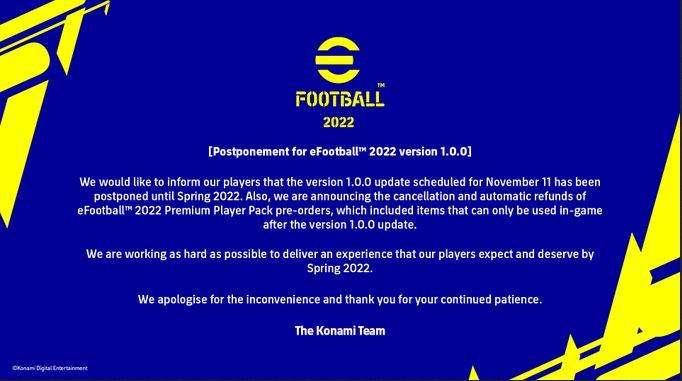 eFootball, rinviato update 1.0.0 e versione mobile: partono i rimborsi