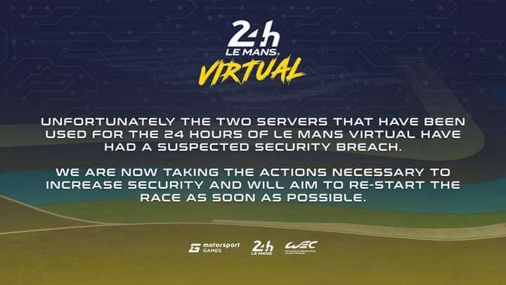 24h Le Mans Virtual, G. Neveu:"Soggetti a violazioni della sicurezza"