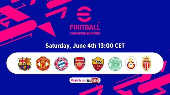 eFootball Championship Pro 2022, Konami ha annunciato le 8 squadre