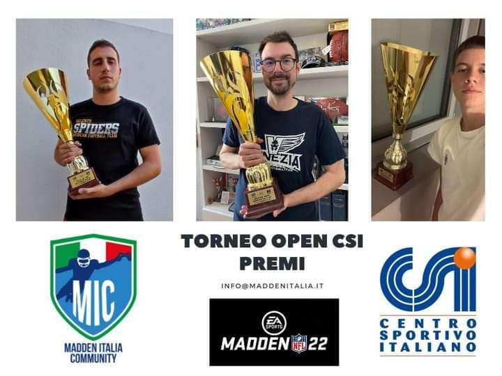Open CSI Madden 22, grande successo per il primo torneo ufficiale