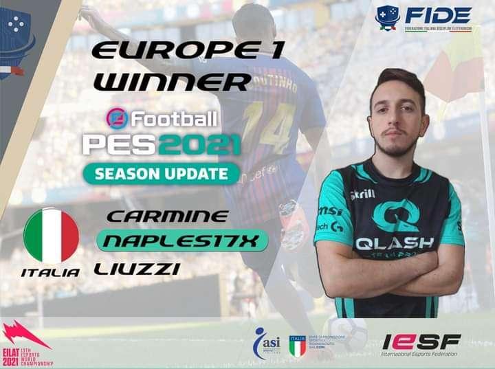 Eilat 2021, Carmine Liuzzi unico italiano all'Esports World Championship