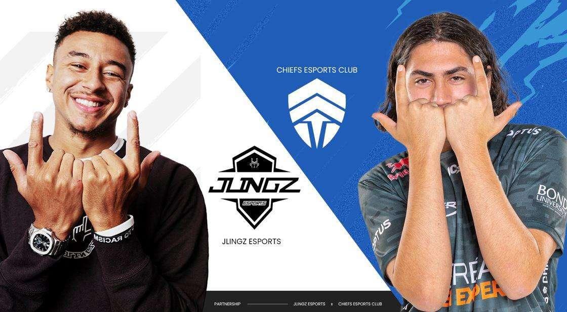 Jlingz della star del Manchester United Lingard con The Chiefs Esports Club