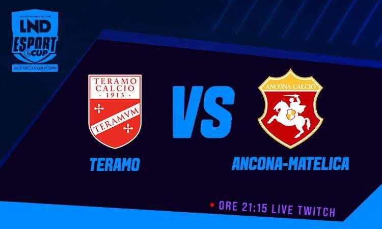 LND eCup, per la terza giornata live streaming per Teramo-Ancona