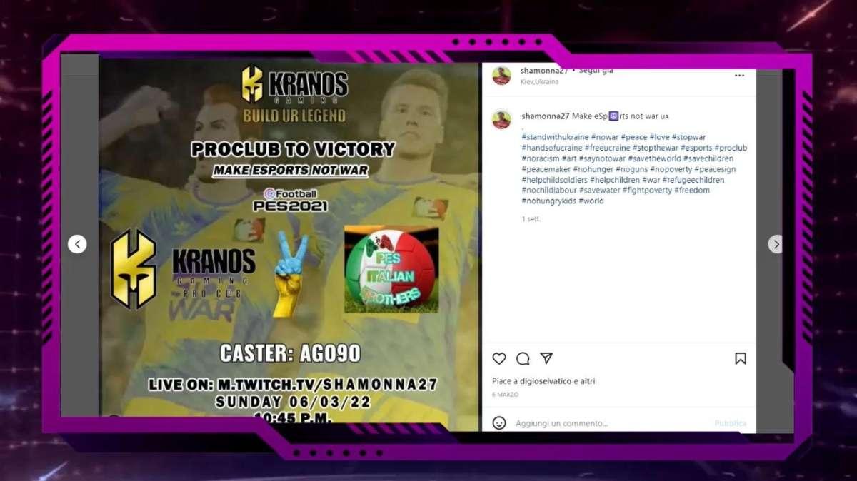 ESW | Shamonna27 (Kranos.gg) sui progetti lato Educational e l'iniziativa Charity match