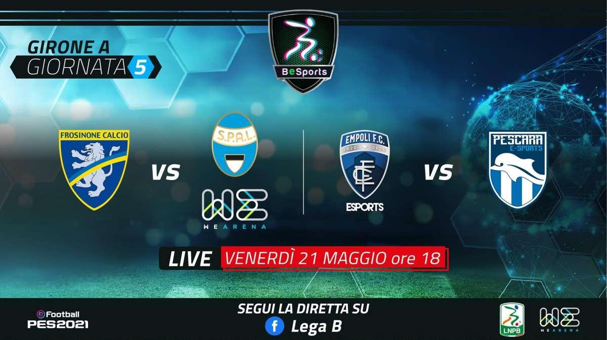 BeSport, oggi si sfidano Frosinone,SPAL,Empoli e Pescara