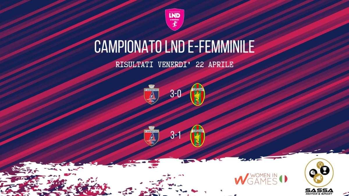 eFemminile, Sambenedettese a punteggio pieno