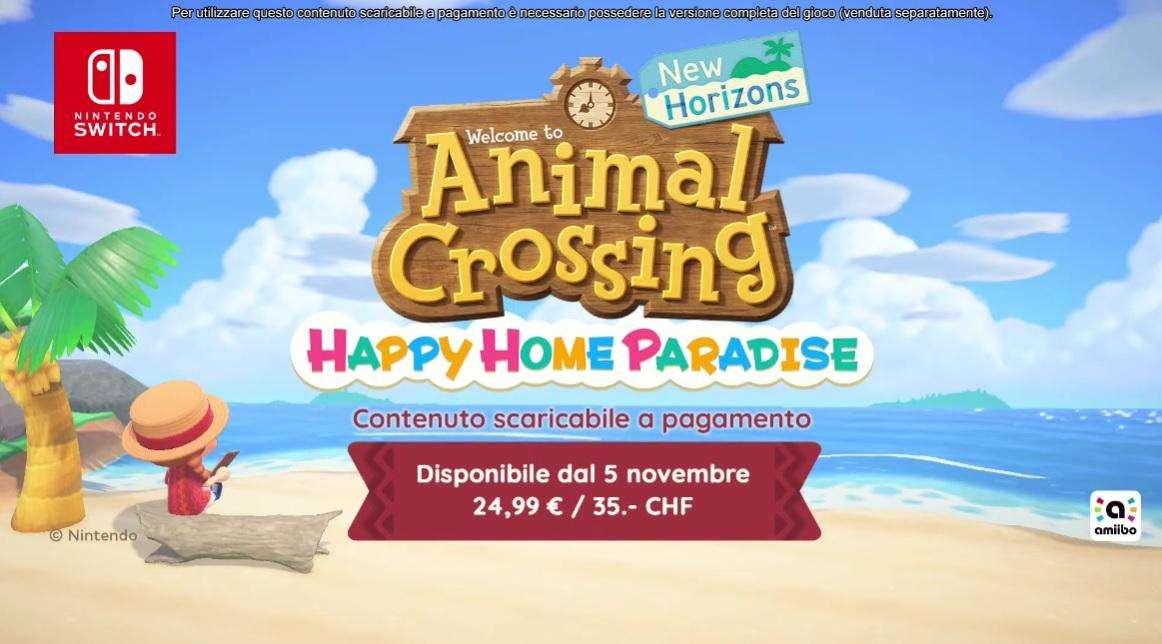 Animal Crossings: New Horizons, ecco il nuovo DLC a pagamento 