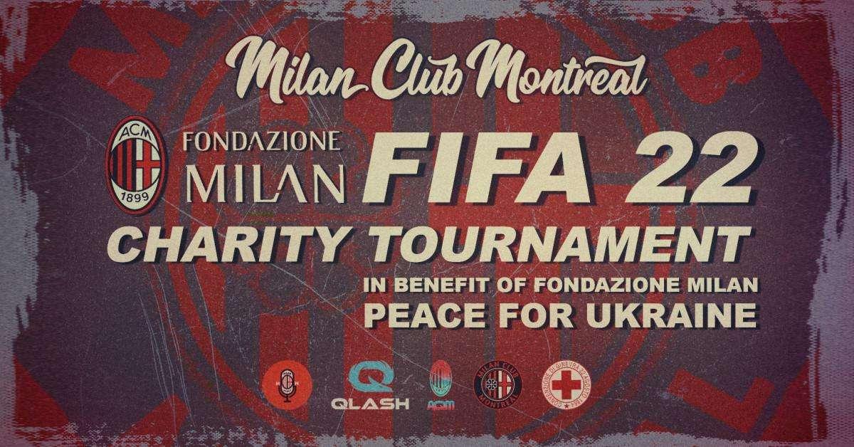 Milan Club Toronto, torneo FIFA 22 Pace per l'Ucraina