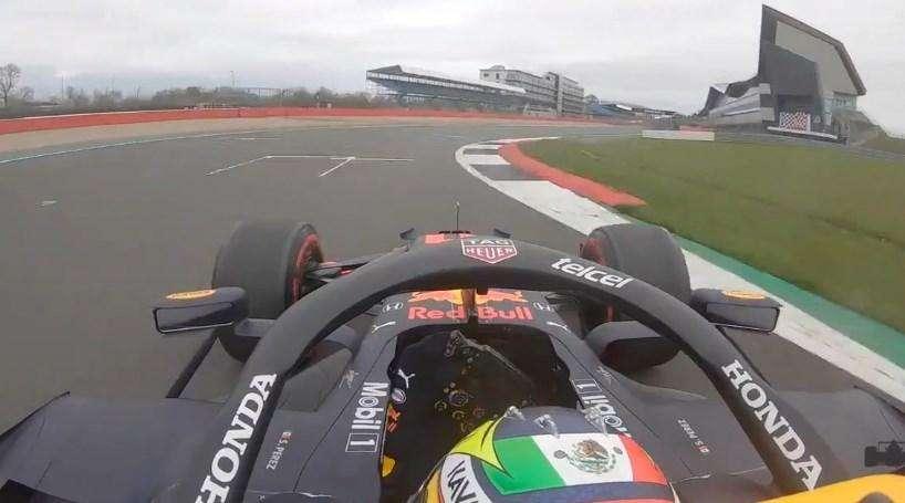Formula 1 / Red Bull, Perez "on-board" a Silverstone - Video