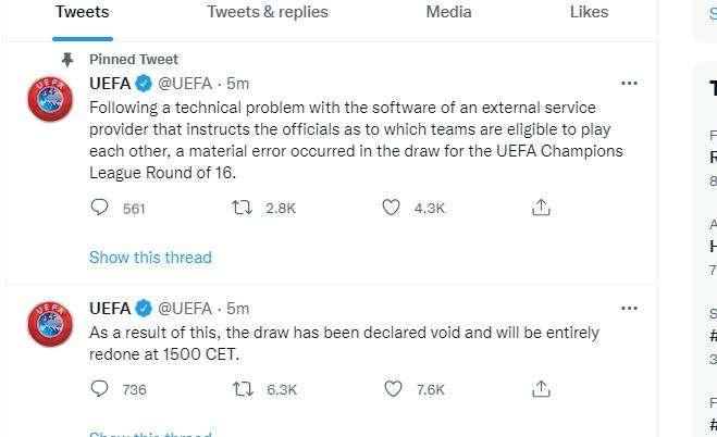 Sorteggi Champions League | UFFICIALE, cancellati e da rifare: la nota UEFA