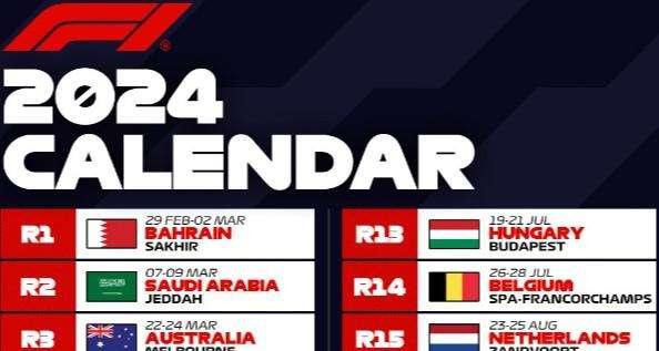 F1 | Calendario Formula 1 2024: 24 gare e un "rimescolamento"