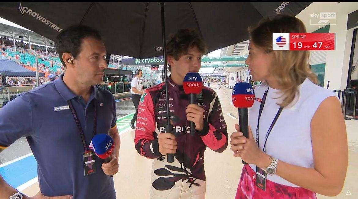F1 | Sprint Race Miami, Antonelli a Sky: "Pista impraticabile, difficile capire come spingere"