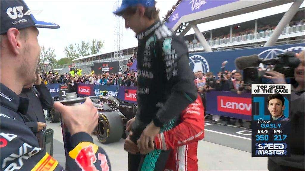F1 | Hamilton solleva Antonelli sotto al podio in Canada