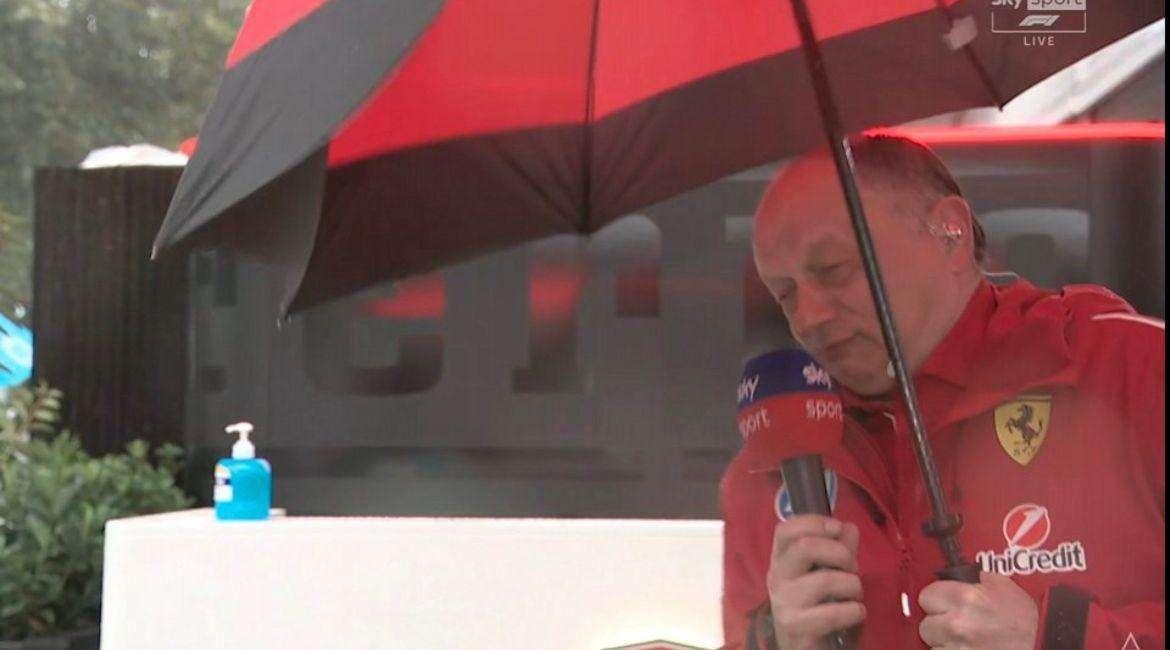 F1 | Ferrari stabile come Vasseur a Sky: Fred vola via con il nubifragio