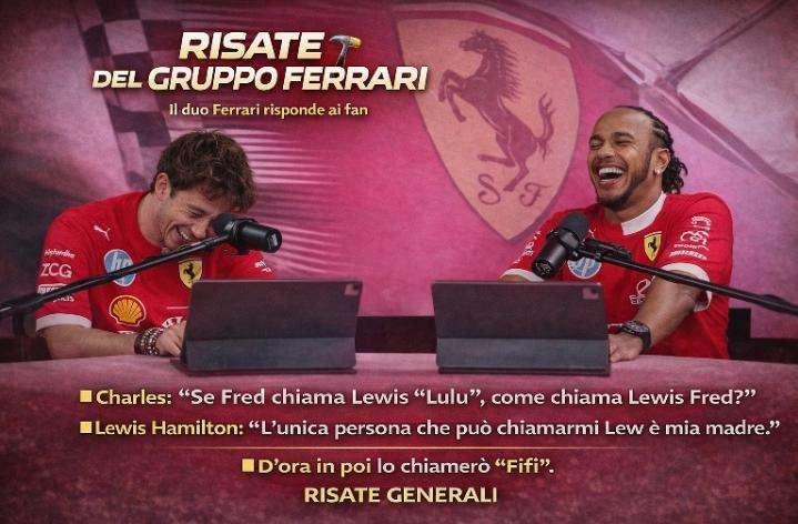 F1, siparietto Ferrari: Hamilton "gela" Leclerc sul soprannome, poi Charles distrugge Vasseur: "Lo chiamerò Fifi"