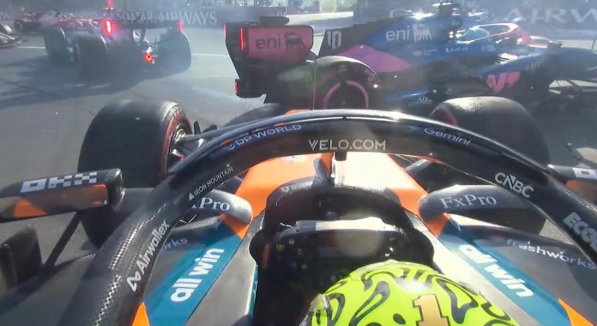 F1 | Gp Baku, restart violento: Max 2°, caos a catena tra le Alpine e Norris