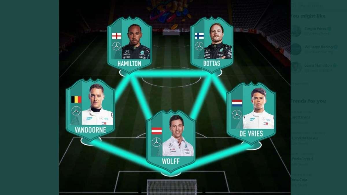 Formula 1 | FUT versione F1? La Mercedes pubblica la sua formazione su FIFA