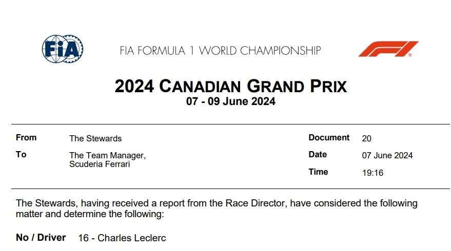 UFFICIALE | F1, Leclerc: gomme sbagliate, multa dalla FIA alla Ferrari