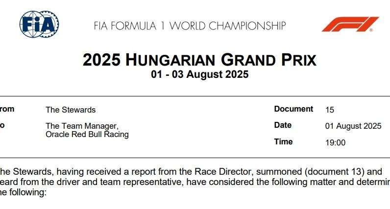 F1 | Caso straccio Verstappen: la FIA negativa sulla penalità, ufficiale