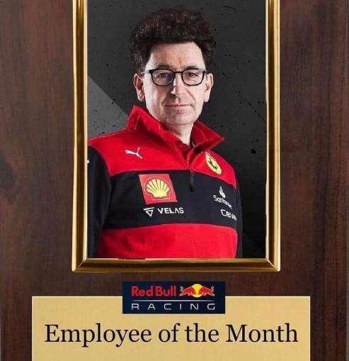 Formula 1 | Red Bull, è Mattia Binotto l'impiegato del mese - FOTO/MEME