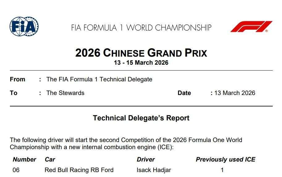 FP1 Cina | Allarme affidabilità Red Bull: Hadjar cambia l'intera Power Unit a Shanghai