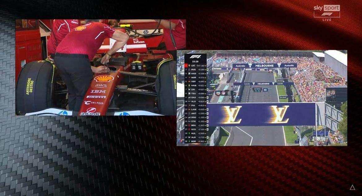 F1 | FP1 Australia, lavoro al box Ferrari: meccanici sulla monoposto di Hamilton 
