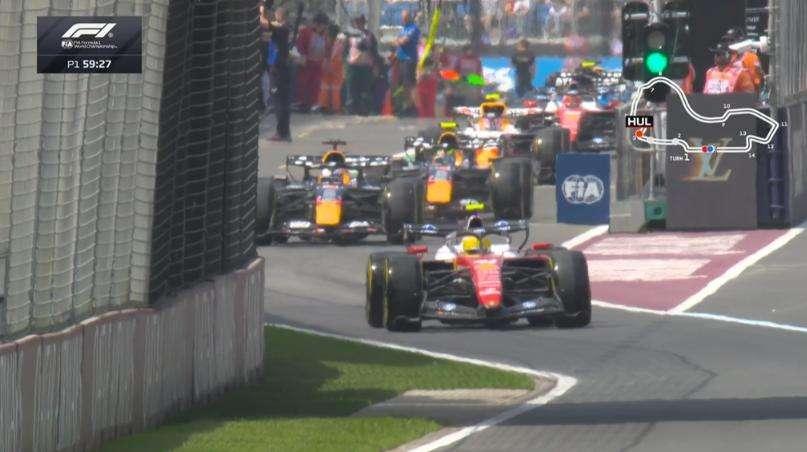 F1 | Sky, Vanzini: i ringraziamenti e la carica di Carlo nelle FP1 (con canzone)