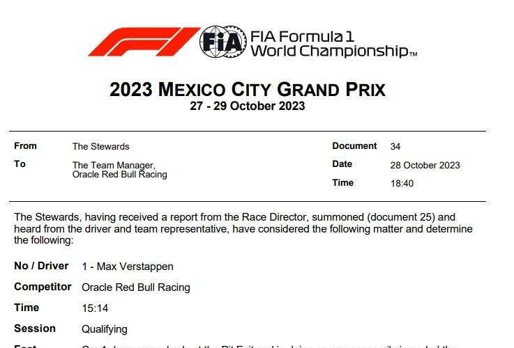F1 | UFFICIALE - FIA, Verstappen non sarà penalizzato in Messico