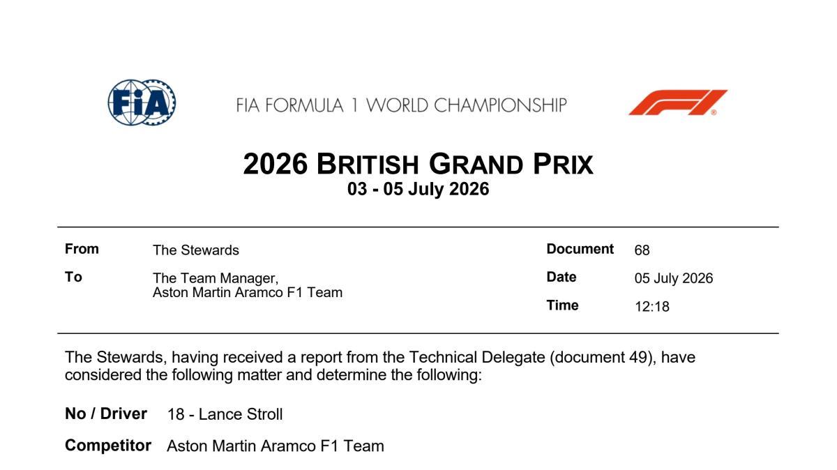 F1 | UFFICIALE! 5° motore per Lance Stroll: andrà in penalità