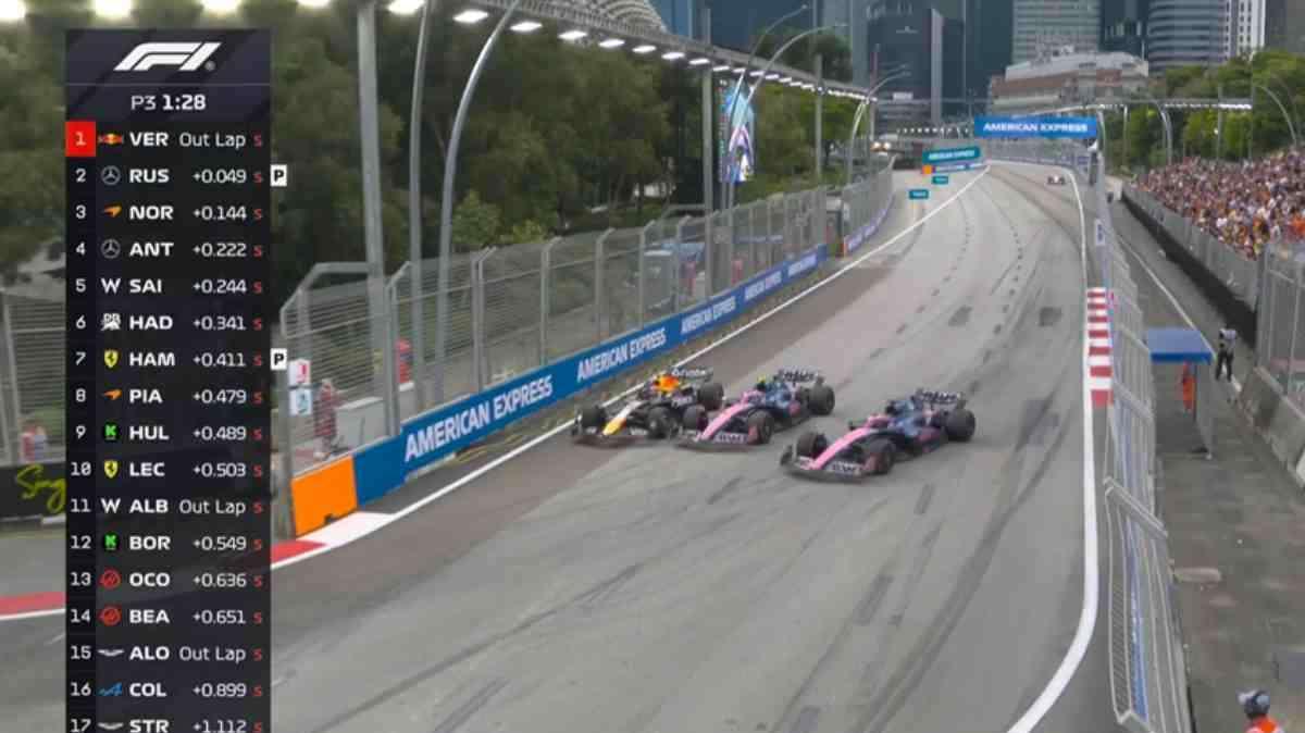 F1, Singapore: Verstappen evita il patatrac Alpine, poi "sbrocca" via radio