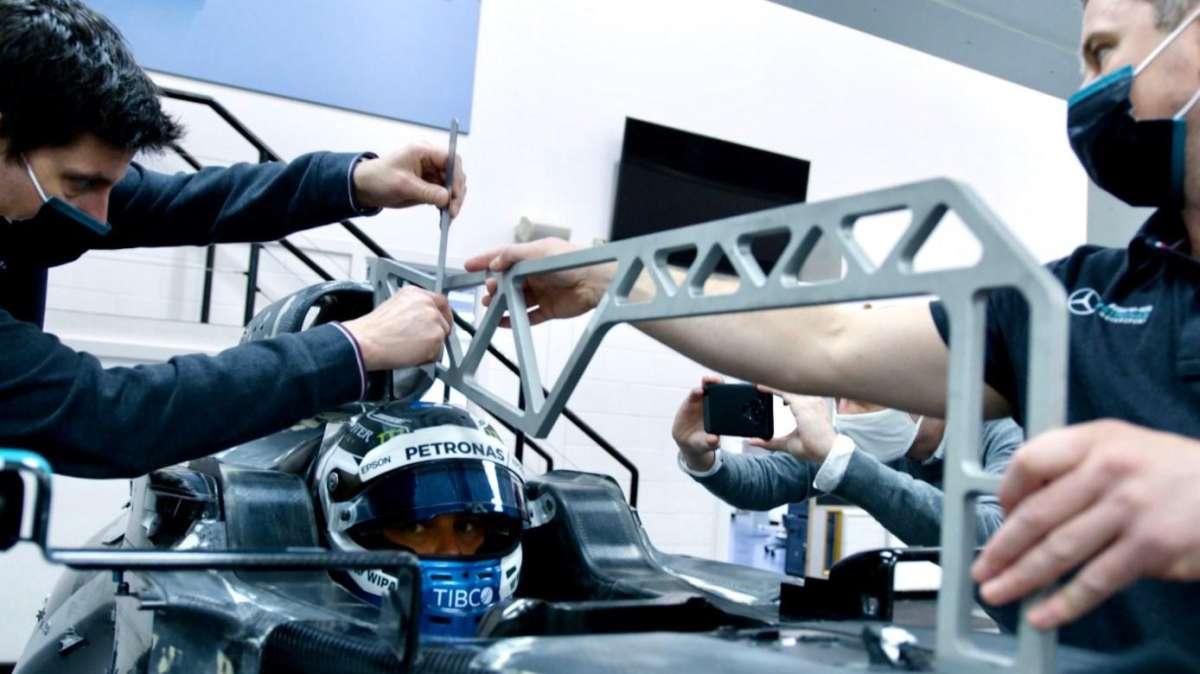 Formula 1 / Mercedes W12, ecco Bottas alla prova sedile