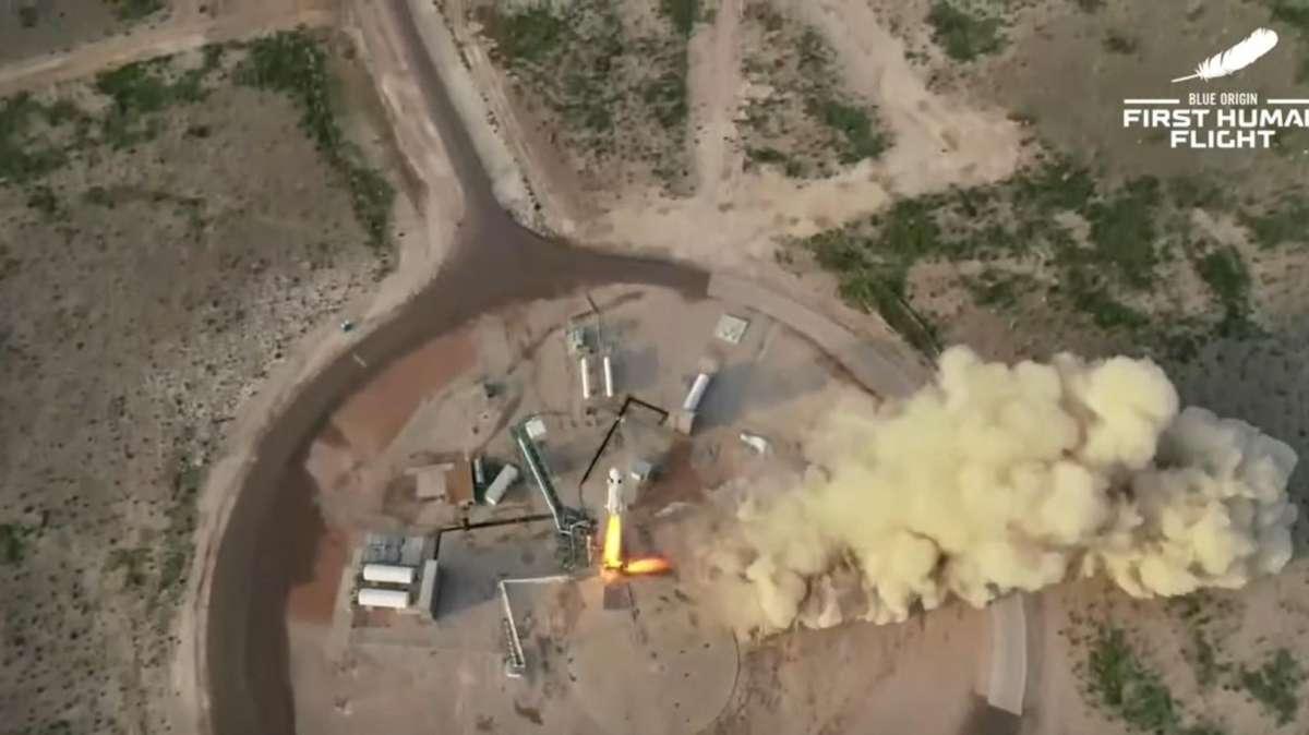 Blue Origin | Ufficiale, Amazon è in volo: Bezos nello spazio dal Texas