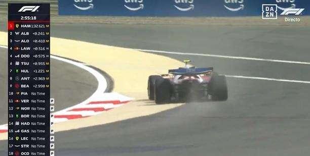 F1 | Test Bahrain, si spinge: Hamilton, snap con la Ferrari: il posteriore...