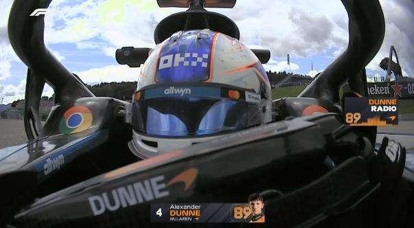 F1 | McLaren, Dunne 4° nelle FP1 in Austria: team radio di felicità