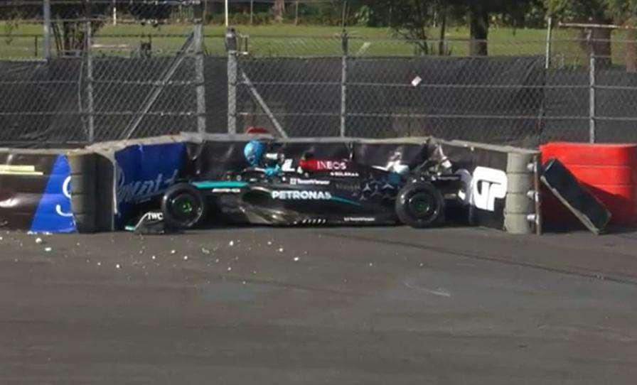 F1 | FP2 Messico, come ad Austin Russell la mette nel muro