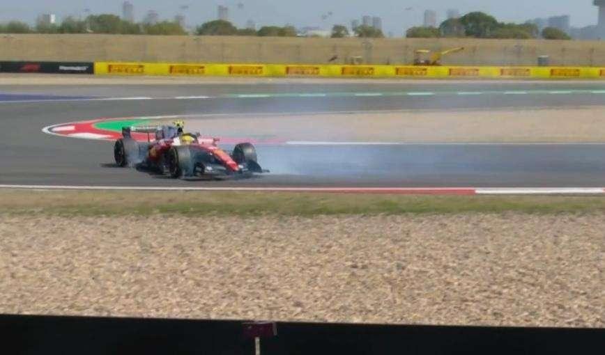 FP1 Cina | Hamilton e Colapinto subito in testacoda: sulla Ferrari si bloccano i freni