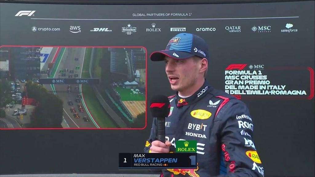 F1 | Imola, Verstappen 1°: "Vinto senza grip sulle hard"