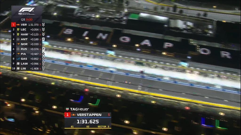 F1 | Verstappen beffa tutti a Singapore: prima pole, Ferrari all'inseguimento