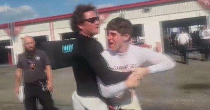 NASCAR | Allucinante: parapiglia Crafton-Sanchez. Sangue e squalifica!