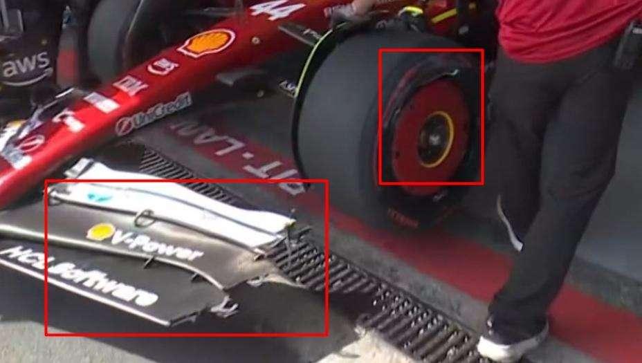 F1 | Ferrari, Hamilton prende il muro a Baku: danni, ma che fortuna...