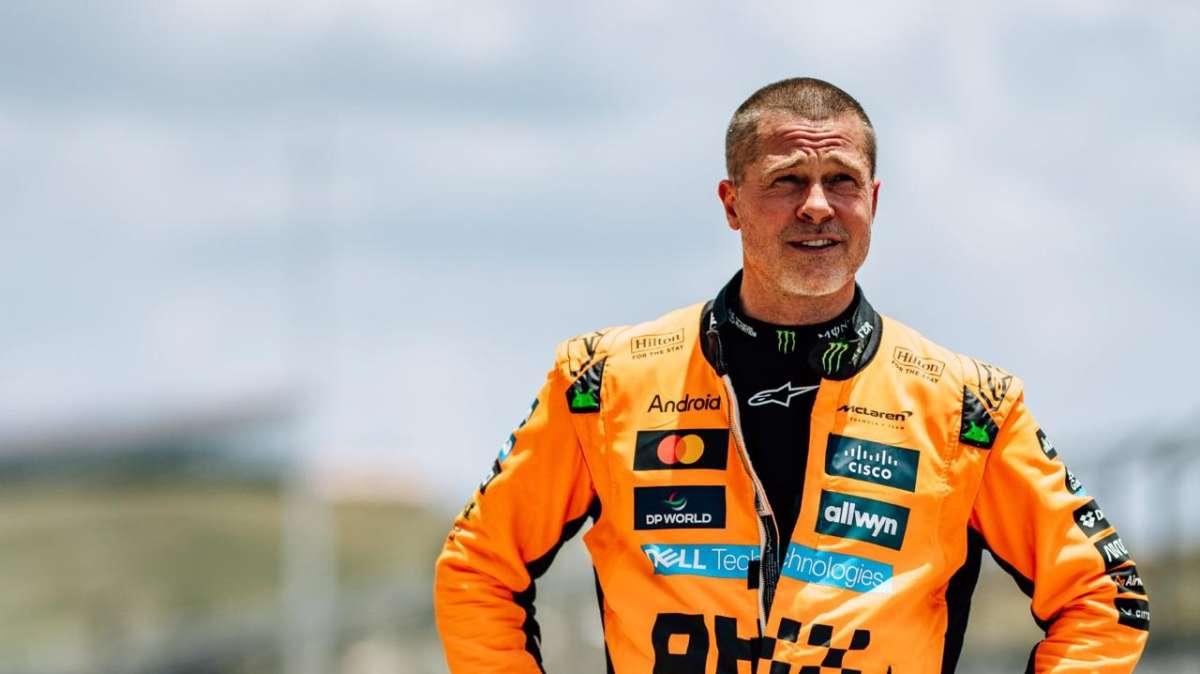 F1 | Brad Pitt sulla McLaren 2023 ad Austin: "Sembra di stare in volo"