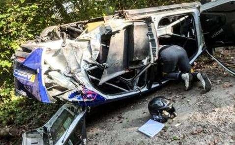 Rally | Paura per Jos Verstappen: violento schianto contro un albero al Rally di Vallonia