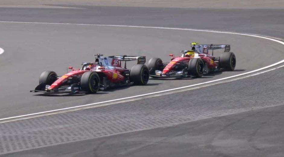 F1 | Sprint Race Cina, scintille Ferrari: Hamilton attacca, Leclerc piccato via radio