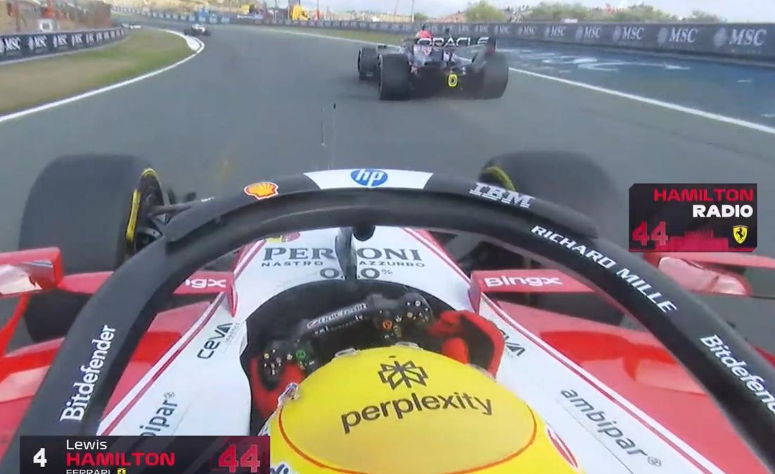 F1 | Zandvoort, tensione tra Hamilton e Verstappen in SQ1: gesto di Lewis per il possibile impeding