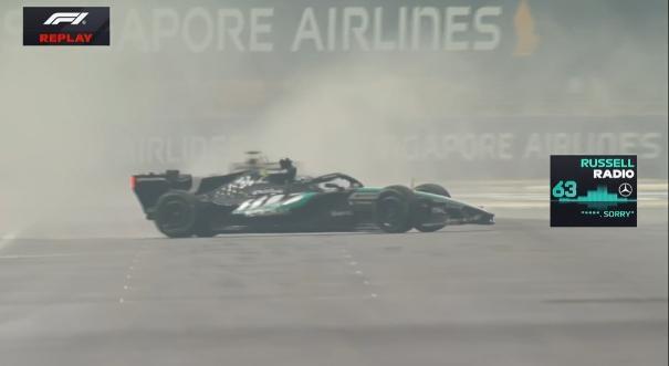 F1 | Russell, il team radio dopo il crash: «Scusa, scusa, scusa»