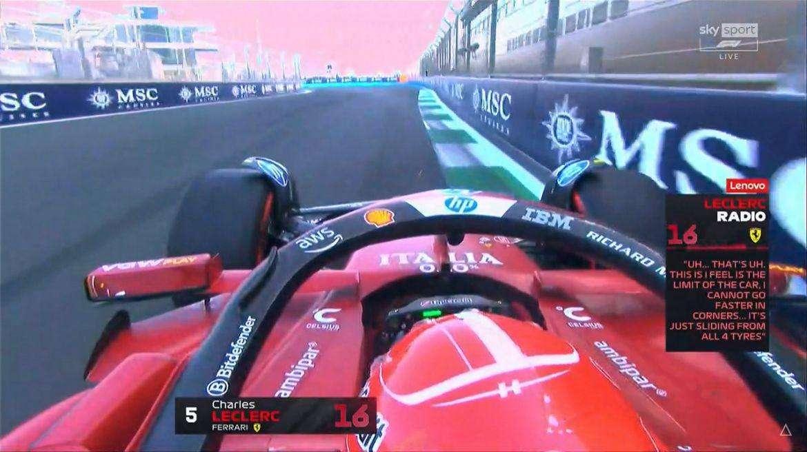 F1 | FP3 Arabia Saudita, team radio shock di Leclerc: "8 decimi da Norris? Non posso andare più veloce di così"
