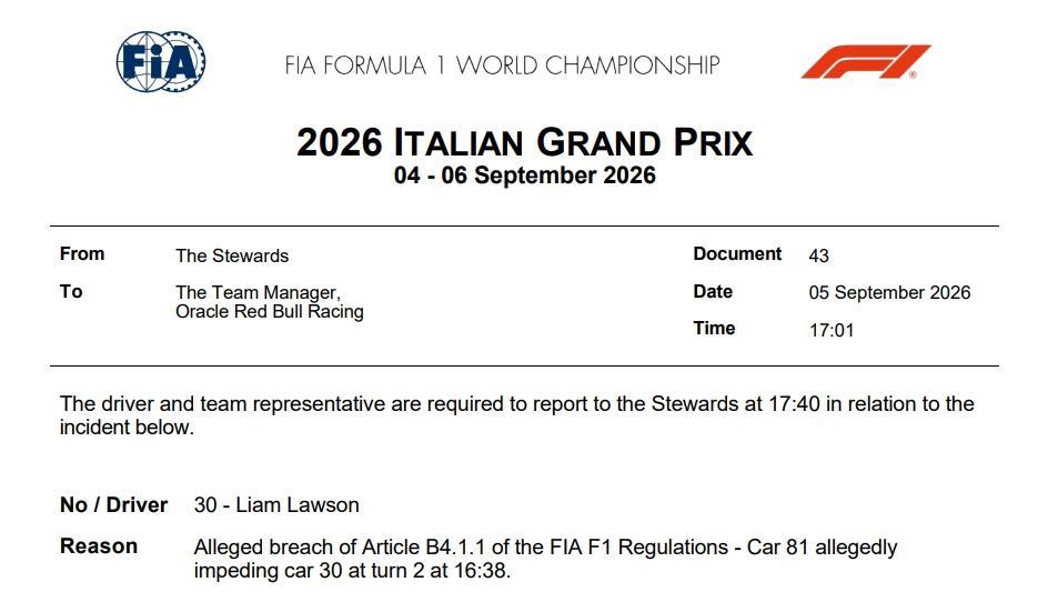 F1 | Ufficiale, Piastri convocato alle 17.40: penalità al 90%, Leclerc e Hamilton sperano