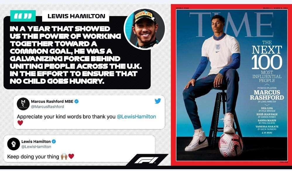Manchester United / Rashford e la battaglia alla povertà. Hamilton lo loda