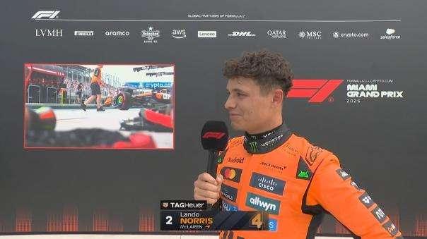 F1 | McLaren, Norris 2°: "Piccolo errore mio, macchina c'è. Verstappen papà speravo...."