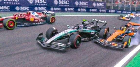 F1 Formula 1 | GP: Brasile: Solo 10 secondi di penalità per Piastri dopo il contatto con Leclerc 